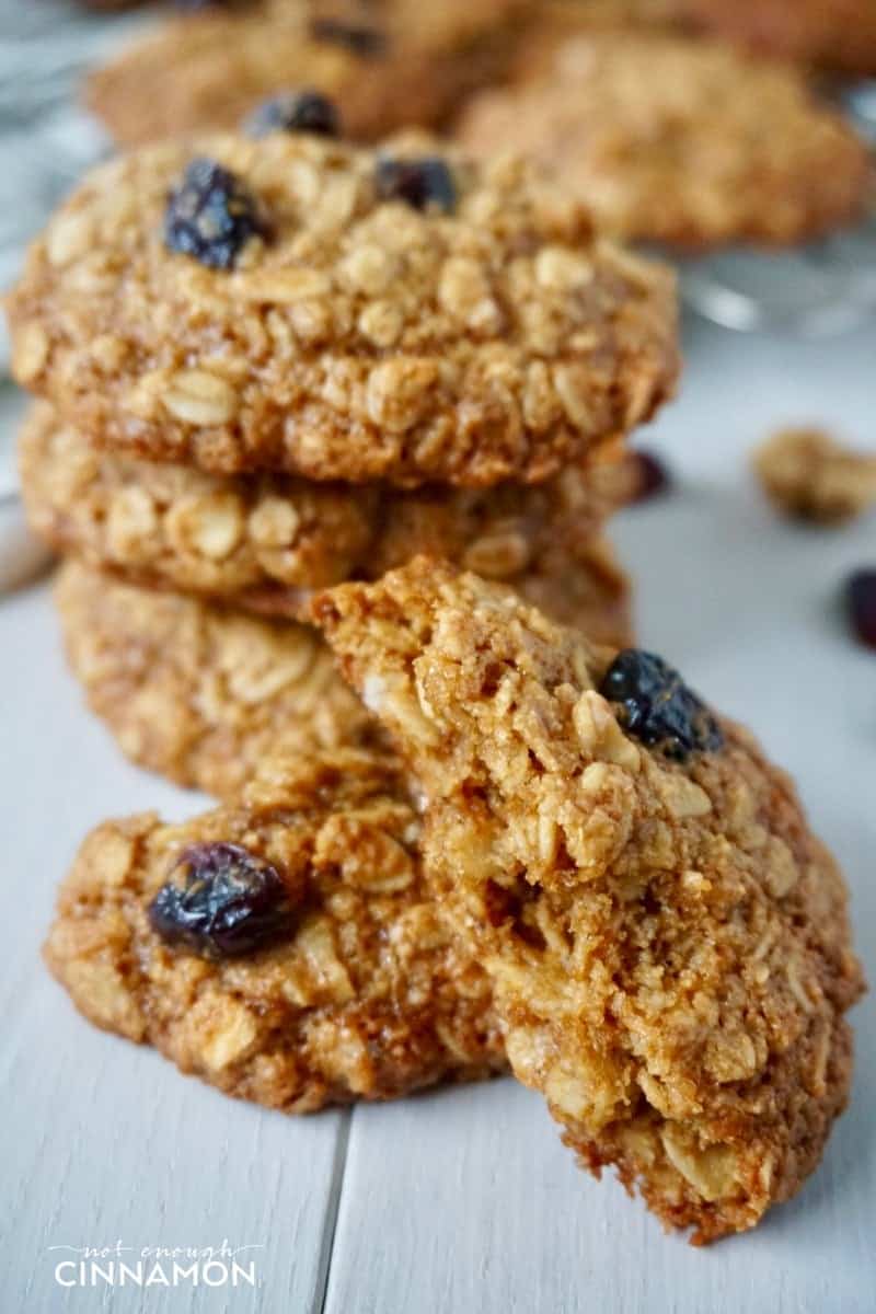 Cranberry Walnut Oatmeal Cookies #GlutenFree #RefinedSugarFree #Dairy Free