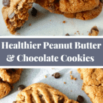 Healthy Peanut Butter and Chocolate Cookies -Pin
