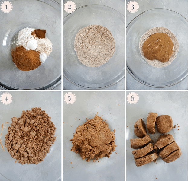 Step by step photos for making healthy strawberry cobbler biscuits