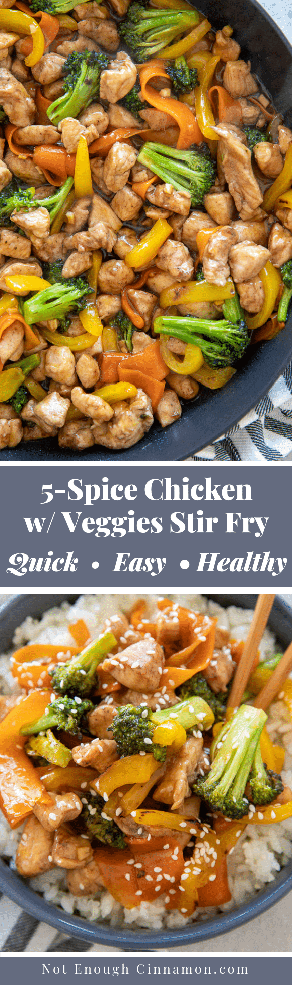 5-Spice Chicken & Vegetable Stir-Fry | Not Enough Cinnamon