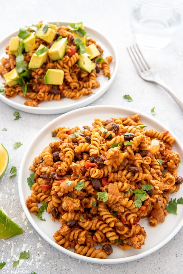 One-Pot Taco Pasta with Ground Turkey - Not Enough Cinnamon