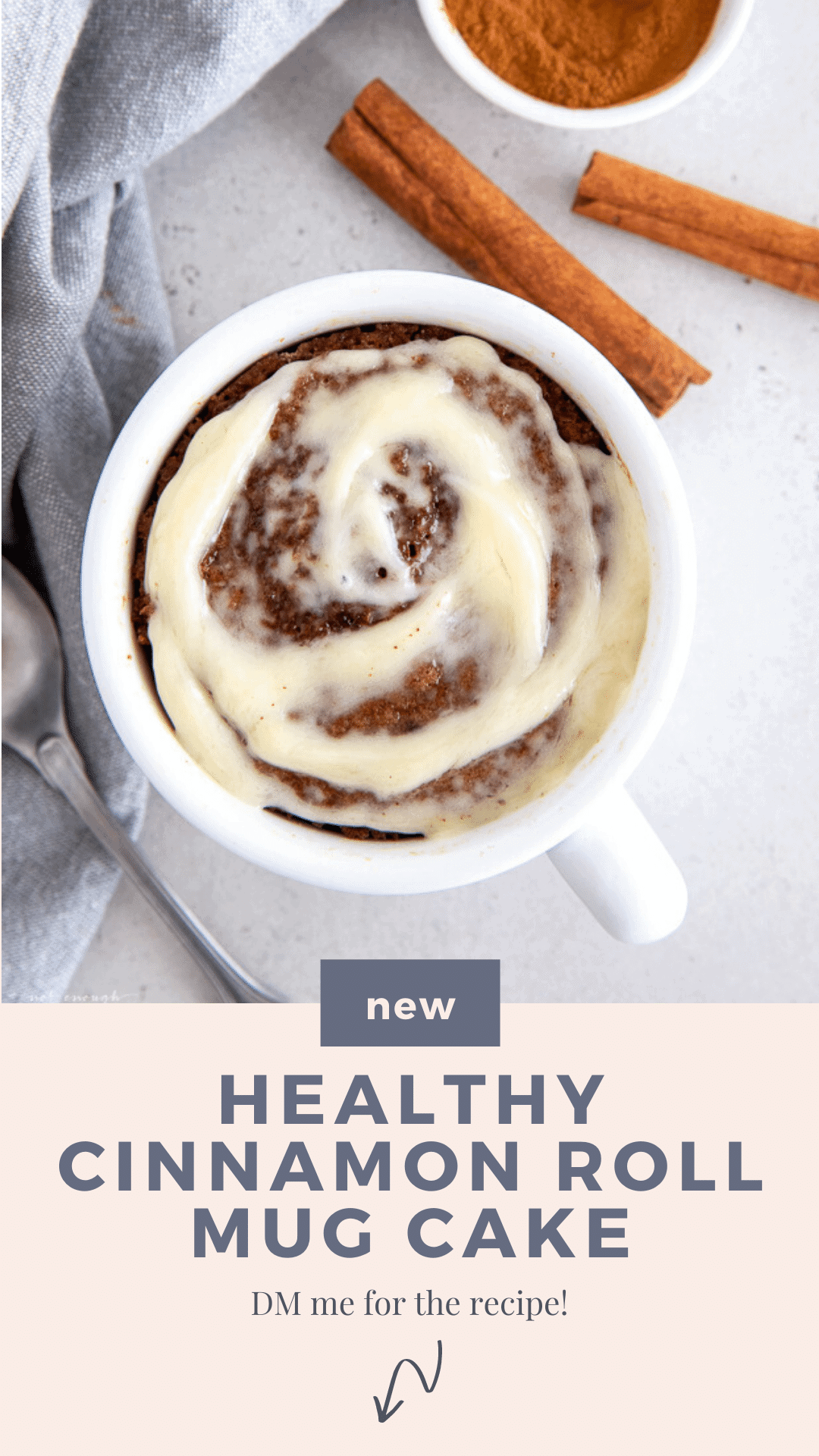 Healthy Cinnamon Roll Mug Cake Recipe Not Enough Cinnamon
