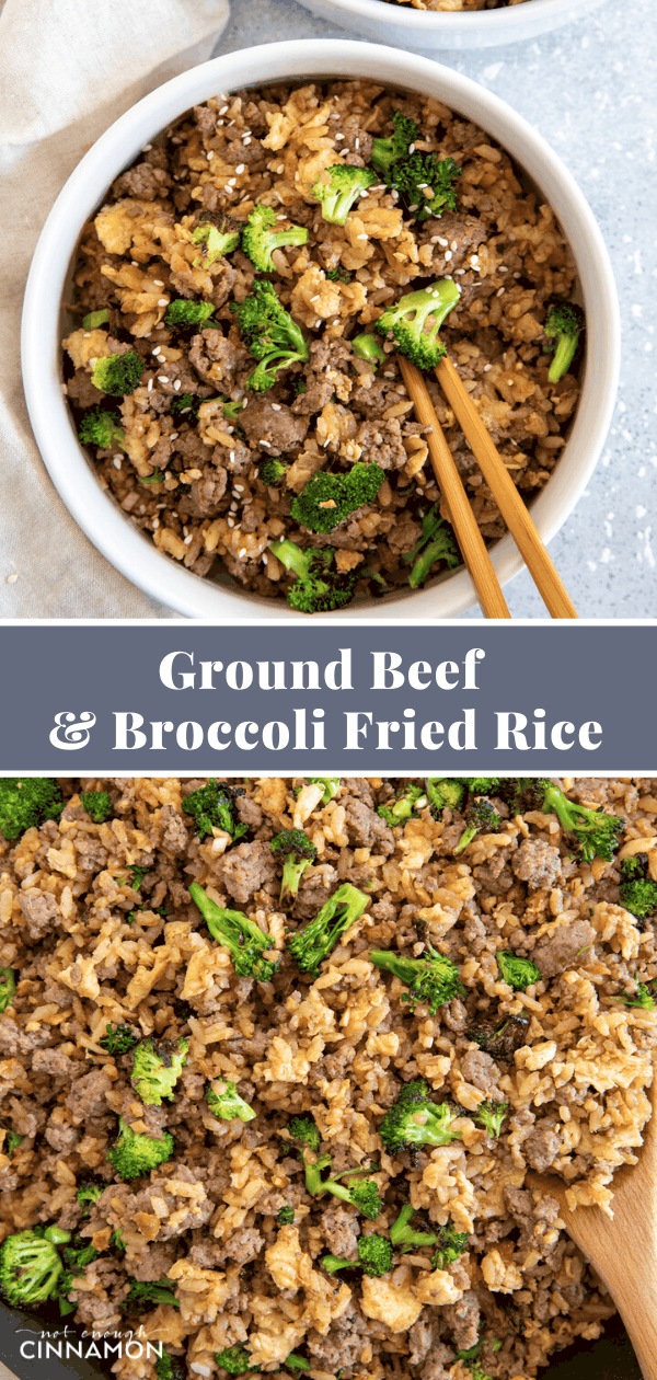 Ground Beef and Broccoli Fried Rice Not Enough Cinnamon